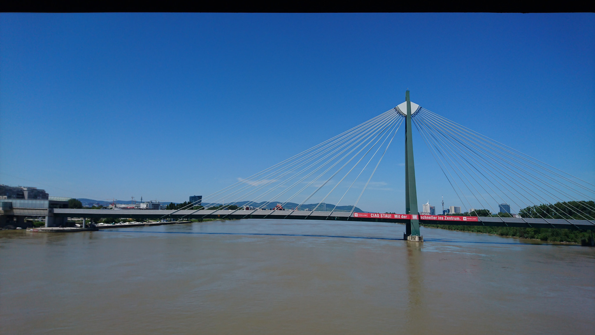 With the River Danube passing through the city, there are many bridges. 